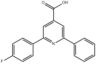 JR-9099, 2-(4-Fluorophenyl)-6-phenylpyridine-4-carboxylic acid, 97% Struktur