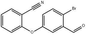 2-(4-Bromo-3-formylphenoxy)-benzonitrile Struktur