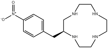 1,4,7,10-Tetraazacyclododecane, 2-[(4-nitrophenyl)methyl]-, (2S)- Struktur