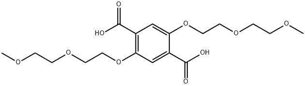 1,4-Benzenedicarboxylic acid, 2,5-bis[2-(2-methoxyethoxy)ethoxy]- Struktur