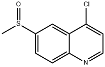 Quinoline, 4-chloro-6-(methylsulfinyl)- Struktur