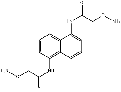 Acetamide, N,N'-1,5-naphthalenediylbis[2-(aminooxy)- Struktur