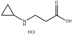 β-Alanine, N-cyclopropyl-, hydrochloride (1:1) Struktur