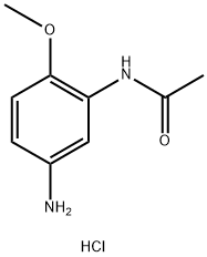 Acetamide, N-(5-amino-2-methoxyphenyl)-, hydrochloride (1:1) Struktur