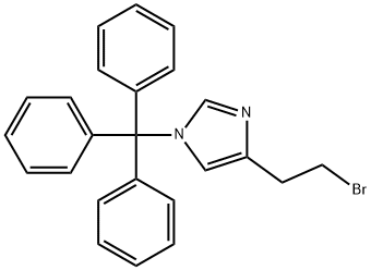 1H-Imidazole, 4-(2-bromoethyl)-1-(triphenylmethyl)- Struktur