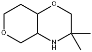 2H,5H-Pyrano[4,3-b]-1,4-oxazine, hexahydro-3,3-dimethyl- Struktur