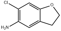 5-Benzofuranamine, 6-chloro-2,3-dihydro- Struktur