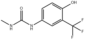 Urea, N-[4-hydroxy-3-(trifluoromethyl)phenyl]-N'-methyl- Struktur