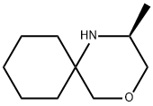 4-Oxa-1-azaspiro[5.5]undecane, 2-methyl-,(2S)- Struktur