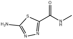 1,3,4-Thiadiazole-2-carboxamide, 5-amino-N-methyl- Struktur