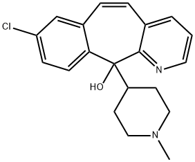 8-Chloro-11-(1-methyl-4-piperidinyl)-11H-benzo[5,6]cyclohepta[1,2-b]pyridin-11-ol Struktur