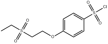 Benzenesulfonyl chloride, 4-[2-(ethylsulfonyl)ethoxy]- Struktur