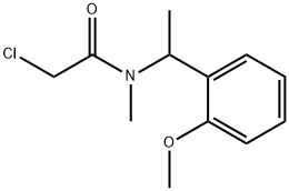 2-chloro-N-[1-(2-methoxyphenyl)ethyl]-N-methylacetamide Struktur