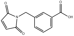 Benzoic acid, 3-[(2,5-dihydro-2,5-dioxo-1H-pyrrol-1-yl)methyl]- Struktur