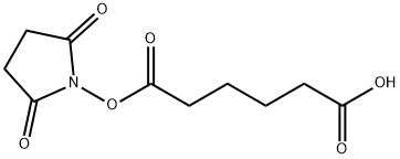 Hexanedioic acid, 1-(2,5-dioxo-1-pyrrolidinyl) ester Struktur