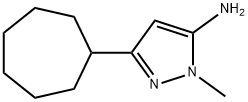 1H-Pyrazol-5-amine, 3-cycloheptyl-1-methyl- Struktur