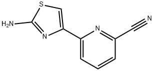 2-Pyridinecarbonitrile, 6-(2-amino-4-thiazolyl)- Struktur