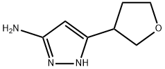 3-(Oxolan-3-yl)-1H-pyrazol-5-amine Struktur