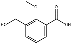 Benzoic acid, 3-(hydroxymethyl)-2-methoxy- Struktur