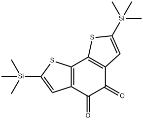 Benzo[2,1-b:3,4-b']dithiophene-4,5-dione, 2,7-bis(trimethylsilyl)- Struktur