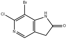 7-BroMo-6-chloro-5-aza-2-oxindole Struktur