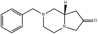 Pyrrolo[1,2-a]pyrazin-7(6H)-one, hexahydro-2-(phenylmethyl)-, (8aS)- Struktur