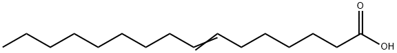 7-hexadecenoic acid Struktur