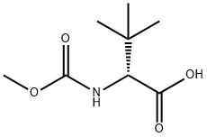 N-(Methoxycarbonyl)-3-methyl-D-valine Struktur