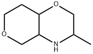 2H,5H-Pyrano[4,3-b]-1,4-oxazine, hexahydro-3-methyl- Struktur