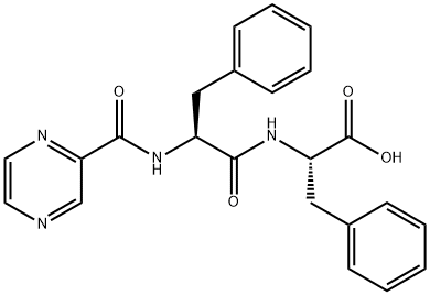 L-Phenylalanine, N-(2-pyrazinylcarbonyl)-L-phenylalanyl- Struktur