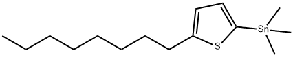 Stannane, trimethyl(5-octyl-2-thienyl)- Struktur