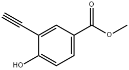 Benzoic acid, 3-ethynyl-4-hydroxy-, methyl ester Struktur