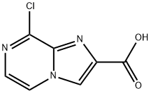 Imidazo[1,2-a]pyrazine-2-carboxylic acid, 8-chloro- Struktur