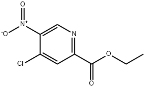 2-Pyridinecarboxylic acid, 4-chloro-5-nitro-, ethyl ester Struktur