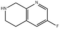 1,7-Naphthyridine, 3-fluoro-5,6,7,8-tetrahydro- Struktur