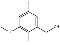 Benzenemethanol, 2-iodo-3-methoxy-5-methyl- Struktur