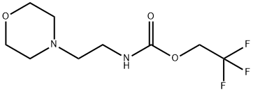 Carbamic acid, N-[2-(4-morpholinyl)ethyl]-, 2,2,2-trifluoroethyl ester Struktur