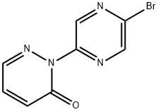 5-[Pyridazin-3(2H)-one]-2-bromopyrazine Struktur