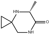 4,7-Diazaspiro[2.5]octan-6-one, 5-methyl-, (5R)- Struktur