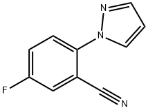 5-Fluoro-2-(1H-pyrazol-1-yl)benzonitrile Struktur