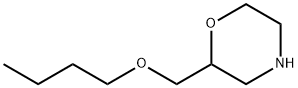 Morpholine, 2-(butoxymethyl)- Struktur