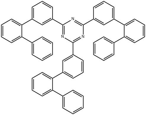 1,3,5-Triazine, 2,4,6-tris([1,1':2',1''-terphenyl]-3-yl)- Struktur