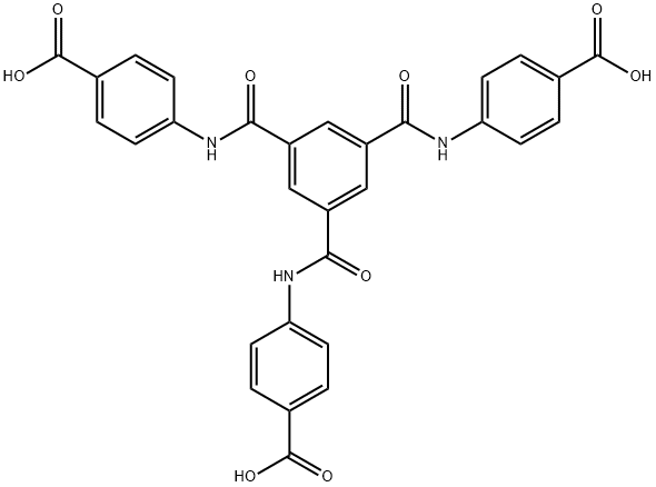 4,4',4''-(benzenetricarbonyltris(azanediyl))tribenzoic acid Struktur