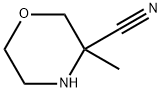 3-Morpholinecarbonitrile, 3-methyl- Struktur