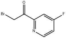 Ethanone, 2-bromo-1-(4-fluoro-2-pyridinyl)- Struktur