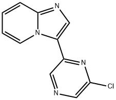 Imidazo[1,2-a]pyridine, 3-(6-chloro-2-pyrazinyl)- Struktur