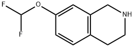 7-(Difluoromethoxy)-1,2,3,4-tetrahydroisoquinoline Struktur