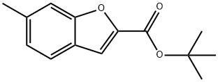 2-Benzofurancarboxylic acid, 6-methyl-, 1,1-dimethylethyl ester Struktur