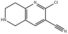 1,6-Naphthyridine-3-carbonitrile, 2-chloro-5,6,7,8-tetrahydro- Struktur