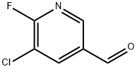 5-chloro-6-fluoronicotinaldehyde Struktur